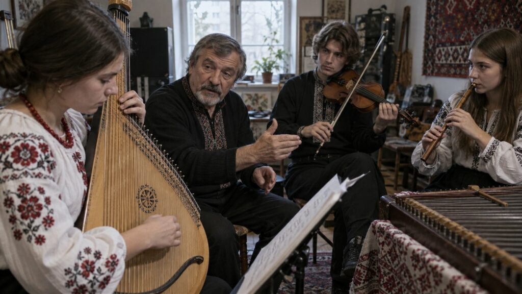 Patrimoine musical ukrainien — détail photographique
